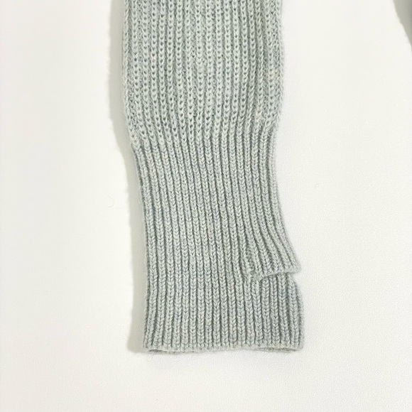 Lululemon Seva Sweater Merino Wool Pointelle Knit High Low Pullover Minty Grey 4 - Picture 14 of 14